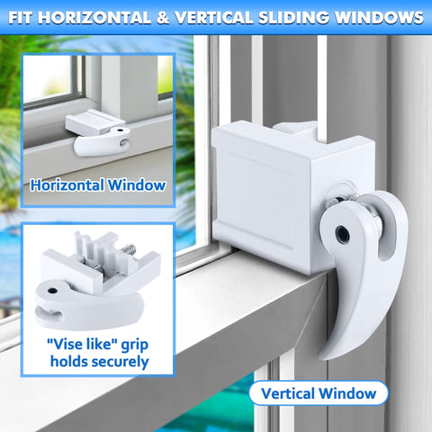 Enhon window lock in ventilating position demonstrating airflow with security.