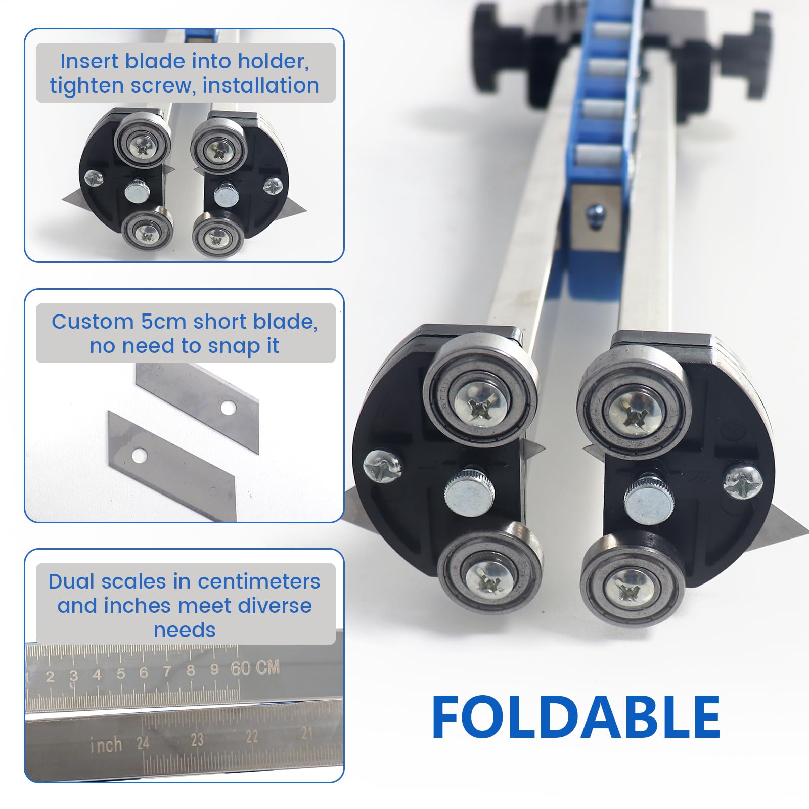 Enkreefi drywall cutting tool integrated deburring scraper for a cleaner finish.