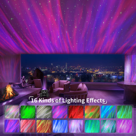 The ENOKIK Aurora Star Projector doubles as a Bluetooth speaker for mood music