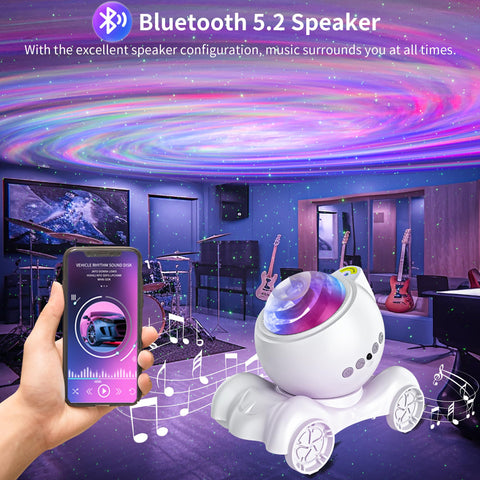 Built-in Bluetooth speaker for clear audio to accompany the visuals
