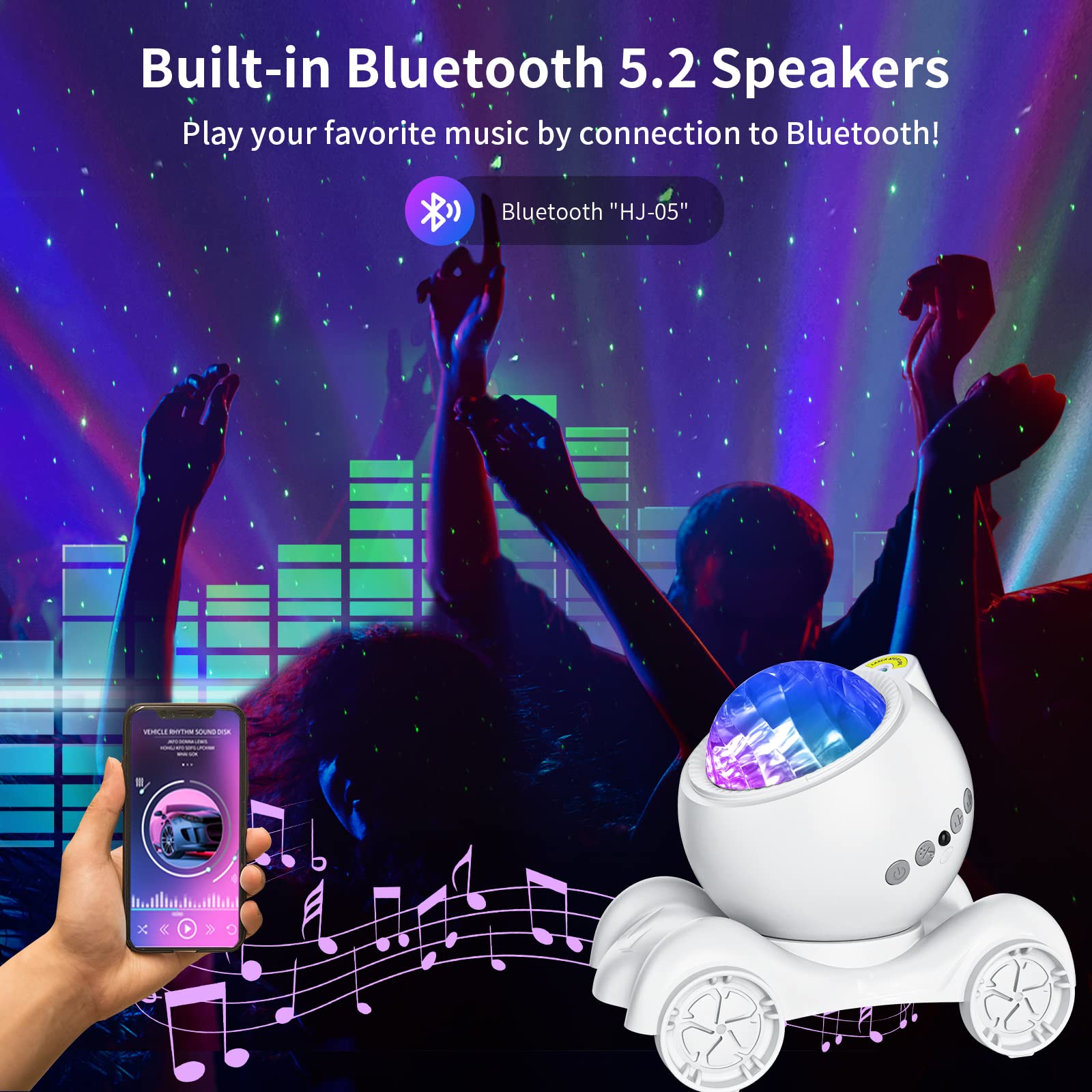 ENOKIK Mood lighting with vibrant aurora effects for relaxation.