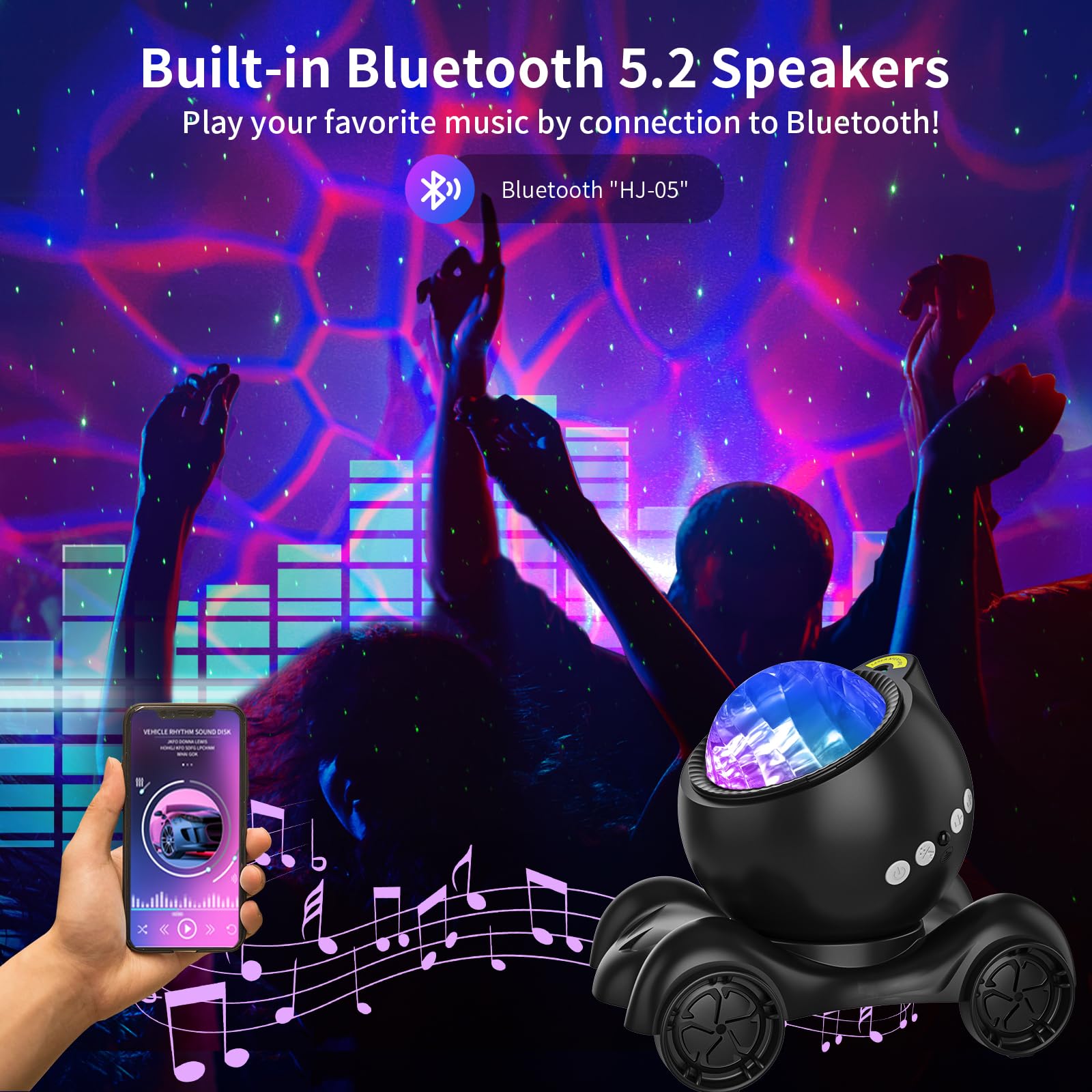 ENOKIK Star Projector night light enhances mood for kids and adults.