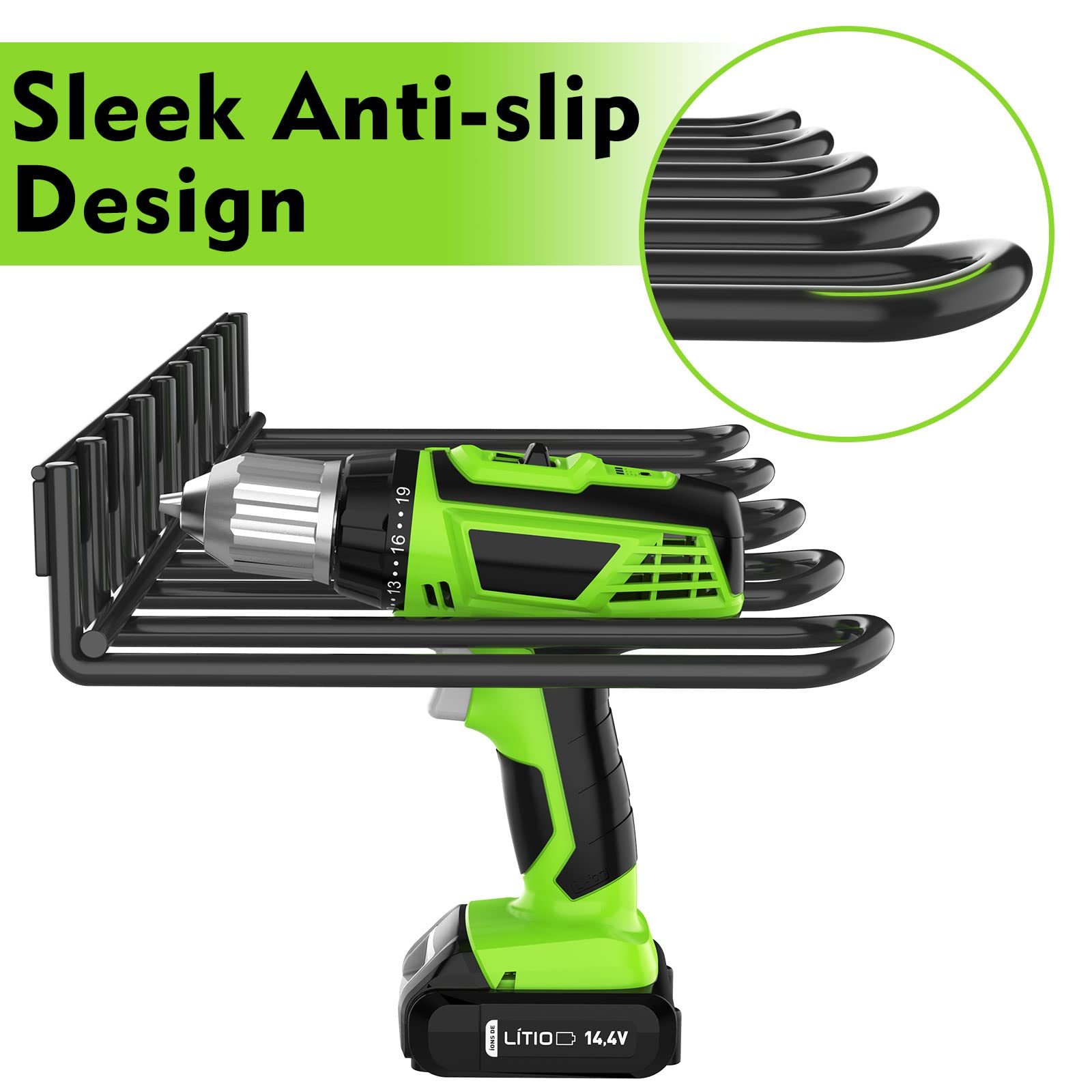 ENONCI heavy-duty drill holder supports sturdy tool storage