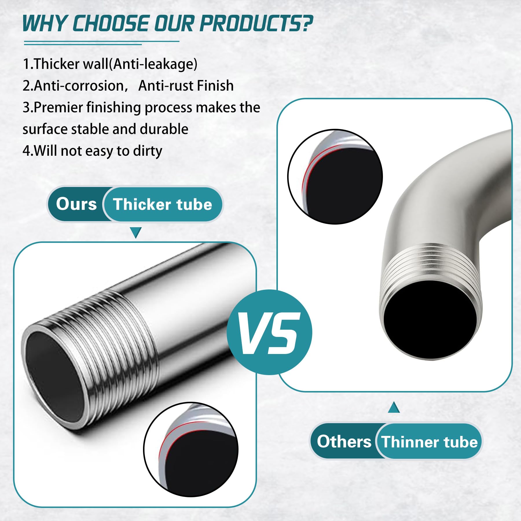 Enoughmen brushed nickel finish resists tarnish and cleans easily.