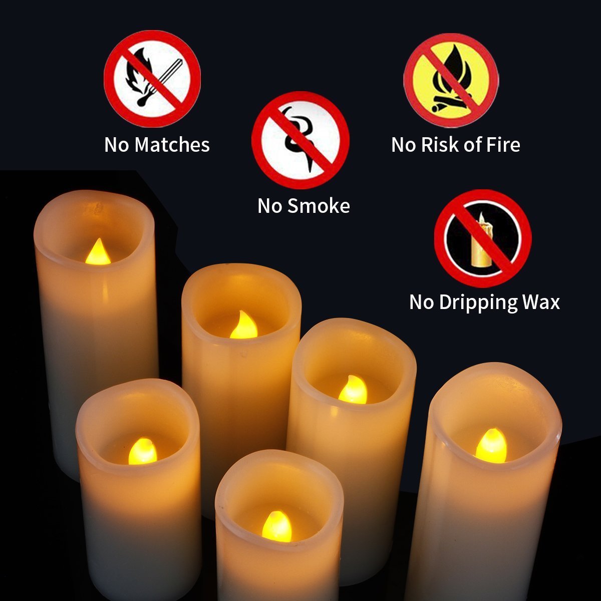 Enpornk flameless candles safe around children and pets
