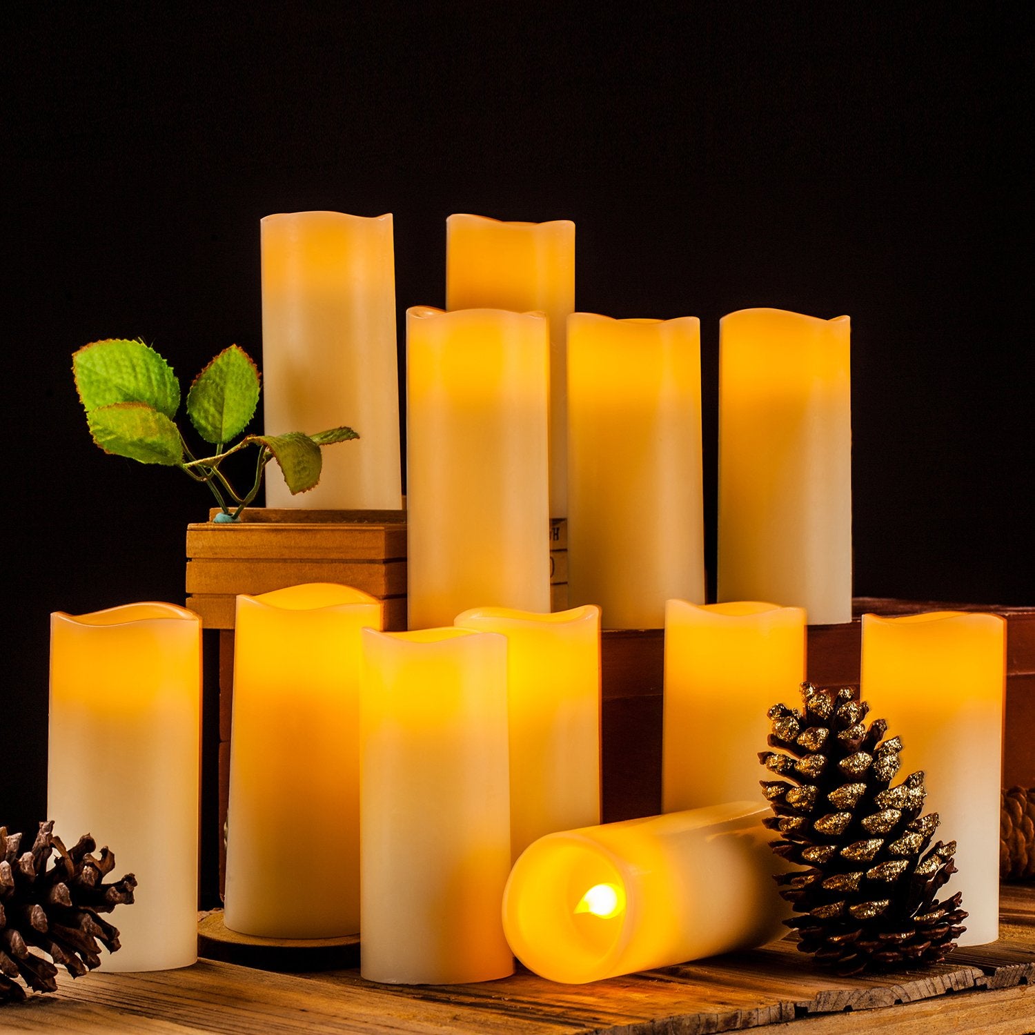 Enpornk flameless candles smokeless and dripless in decor