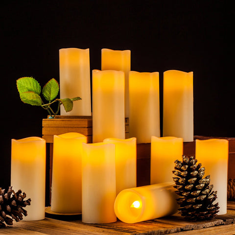 Enpornk flameless candles smokeless and dripless in decor
