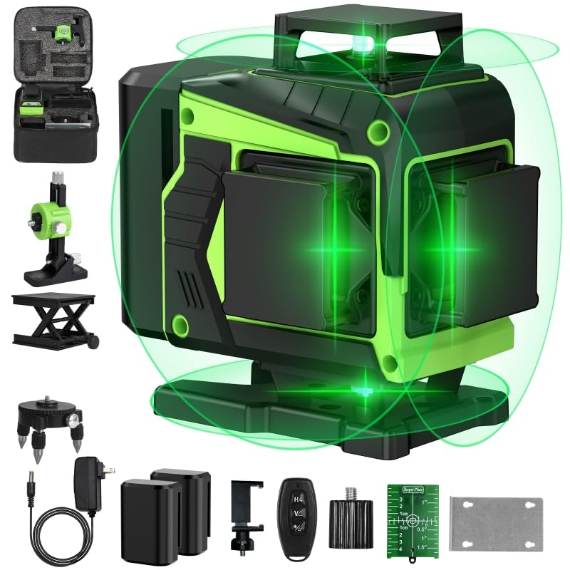 ENRIPRT 16-Line Laser Level front view with green lines for precise alignment