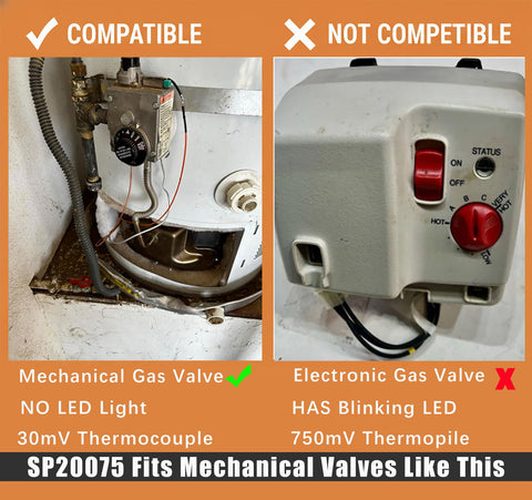 Enruieer SP20075 thermocouple provides sensitive ignition safety detection