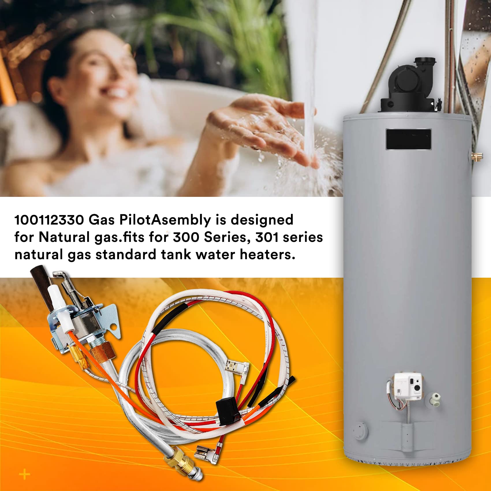 Enruieer spark igniter and thermopile closeup showcases kit components.