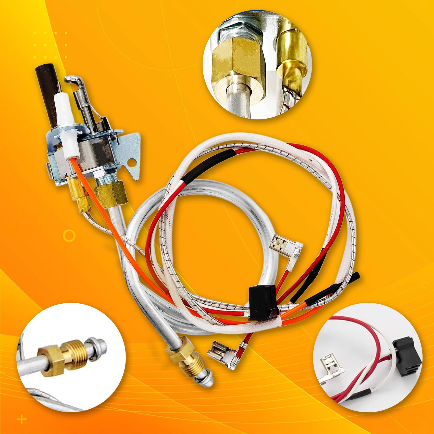 Enruieer water heater pilot-assembly compatibility highlights broad brand reach and model coverage.