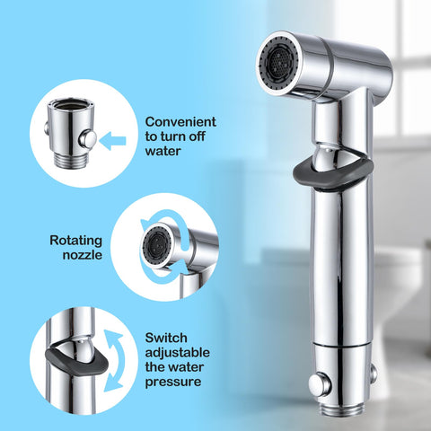 ENSCFUNNY stainless steel hose demonstrates high-pressure, leak-proof water flow.