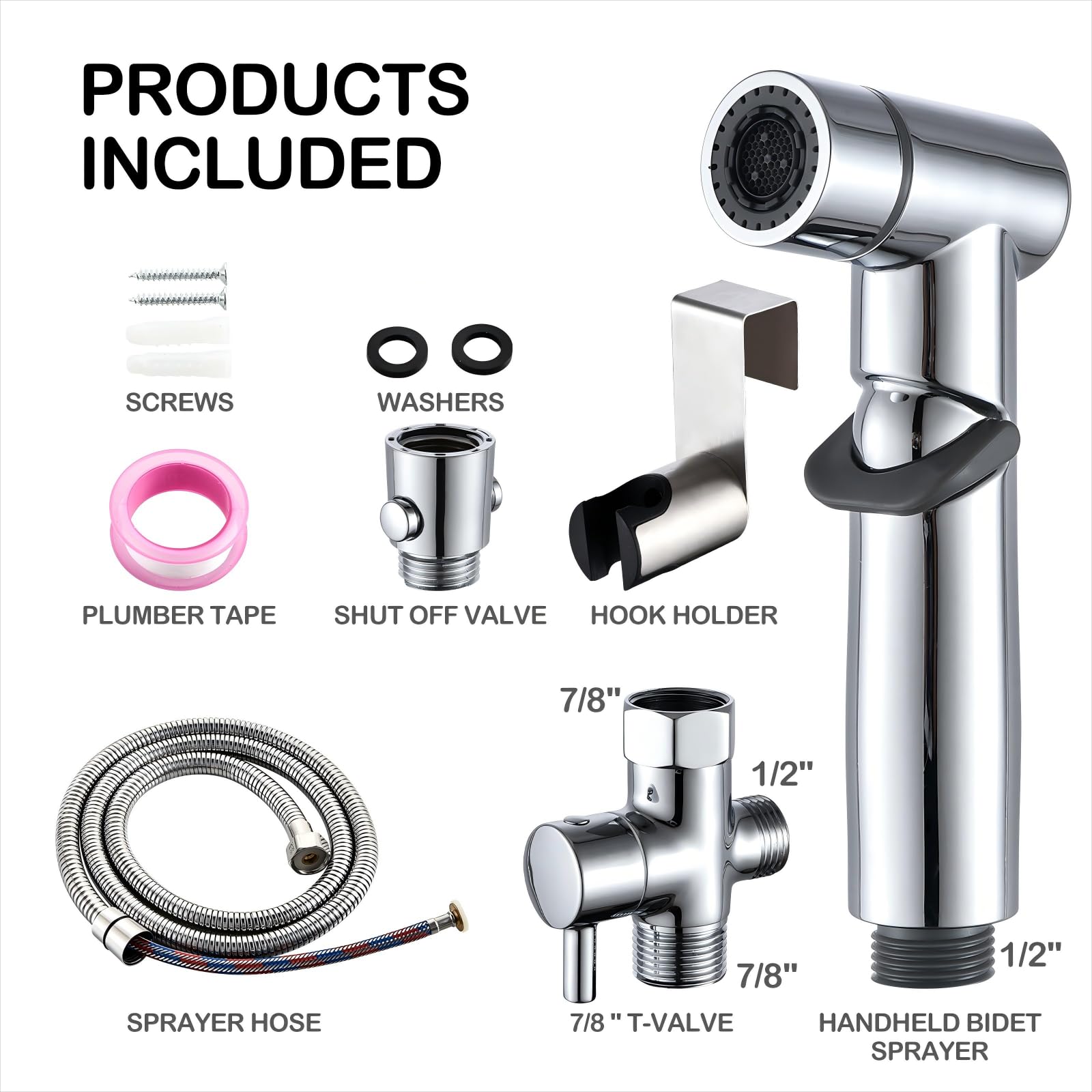 ENSCFUNNY wall-mount clip keeps the device neatly stored beside the toilet.