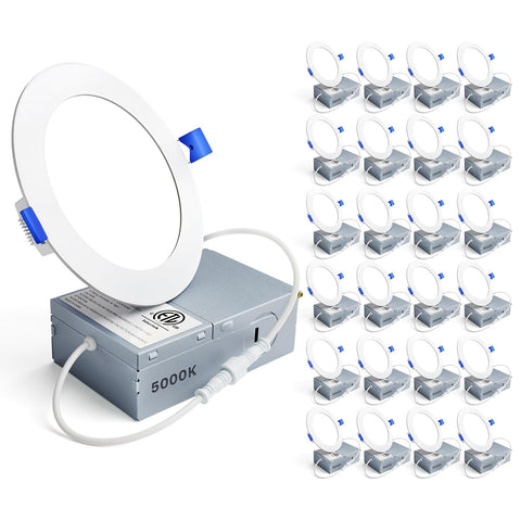 Ensenior 24-pack 4-inch LED recessed light for energy-efficient, modern interiors.