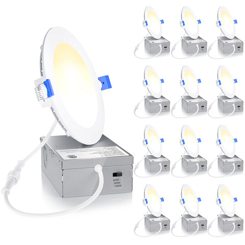 Ensenior 4-inch recessed light with junction box enables quick, safe installation.