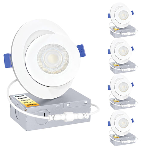 Ensenior 4-inch gimbal recessed light with adjustable angle for versatile lighting.