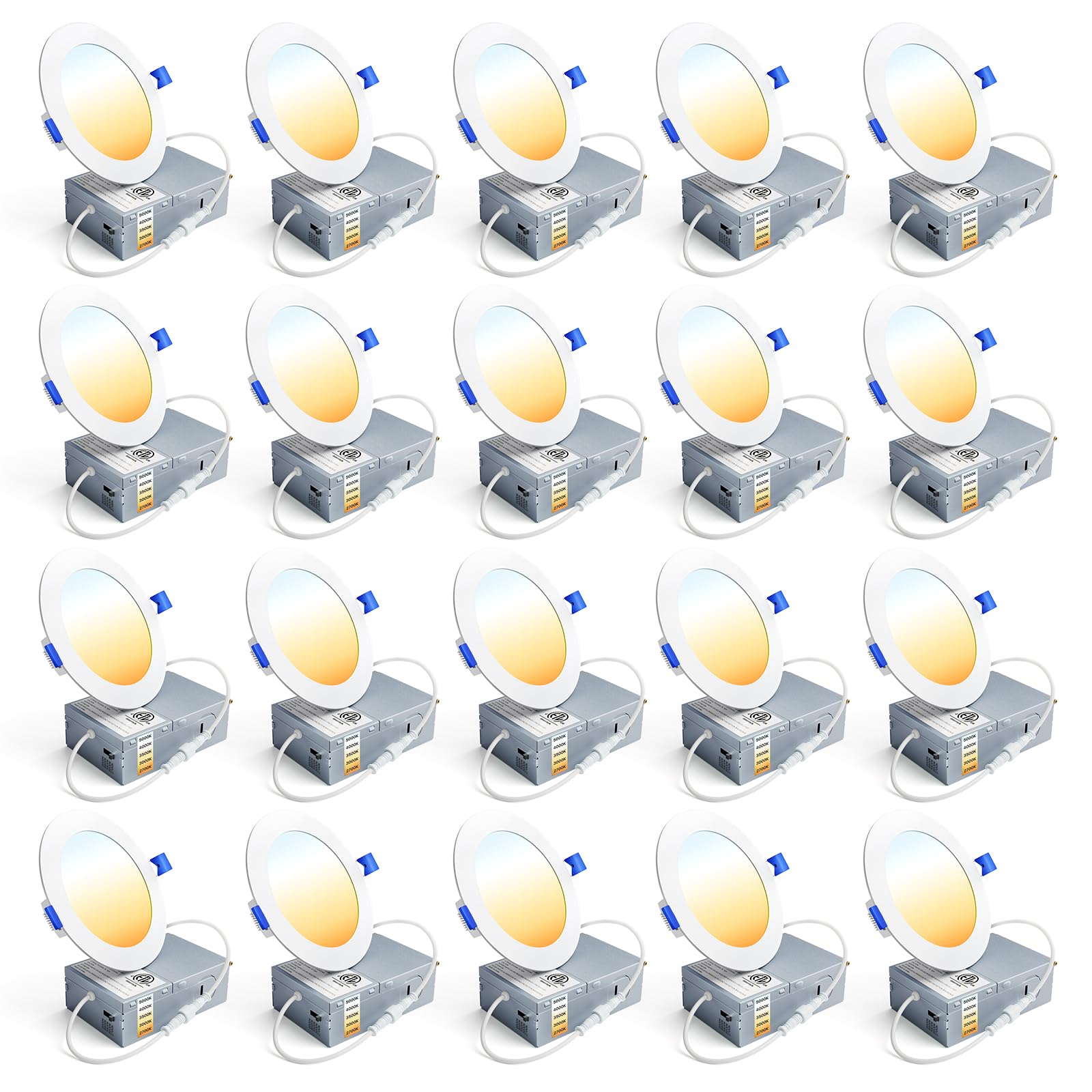 Ensenior 4-inch recessed light front view shows compact, energy-efficient ceiling lighting.