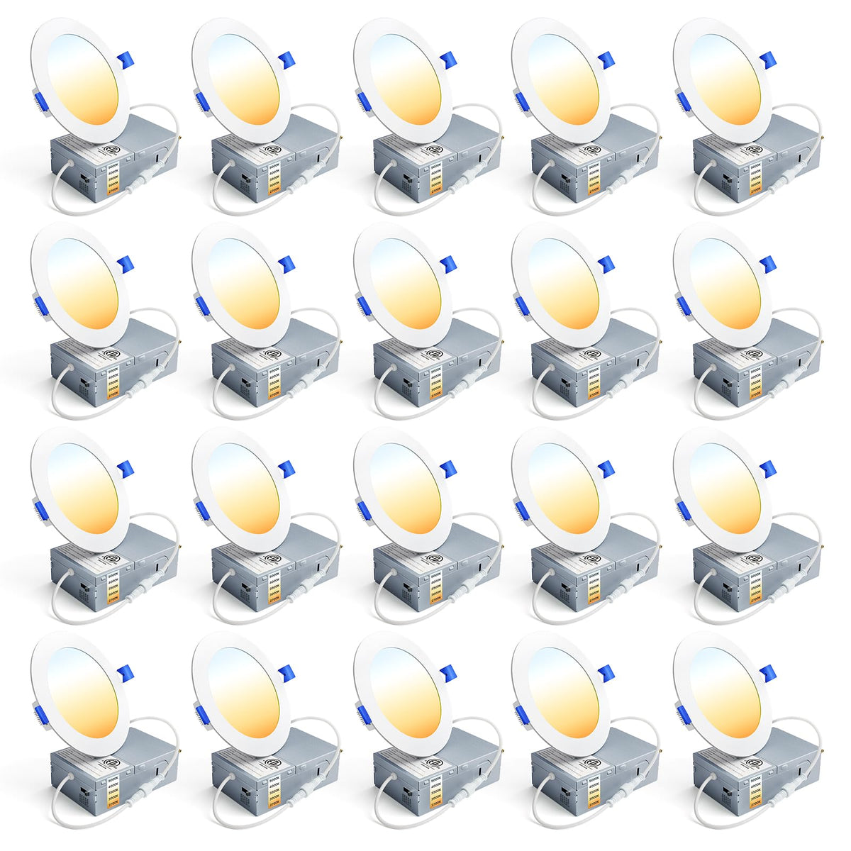 Ensenior 4-inch recessed light front view shows compact, energy-efficient ceiling lighting.