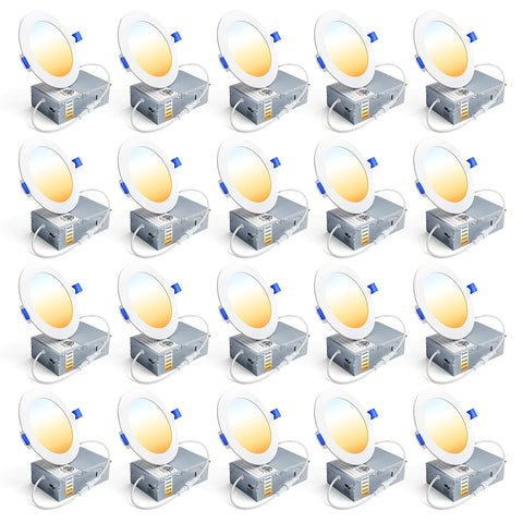 Ensenior 4-inch recessed light front view shows compact, energy-efficient ceiling lighting.