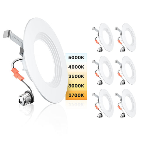 Ensenior 5-6 inch LED can light dimmable for versatile room lighting.