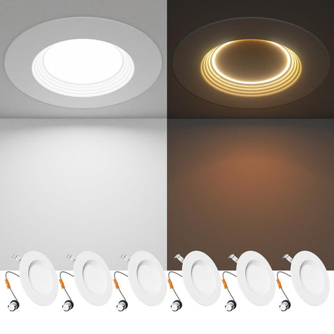 Ensenior 5/6 inch LED can light with dual modes for versatile ambience.