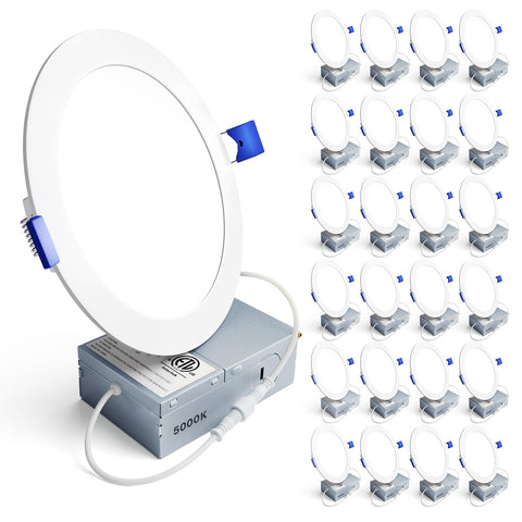 Ensenior 6-inch LED recessed light dimmable for living spaces.