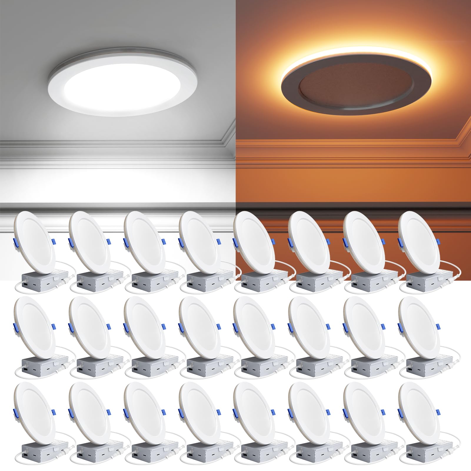 Ensenior 6-inch night-light downlight provides gentle glow for nighttime navigation