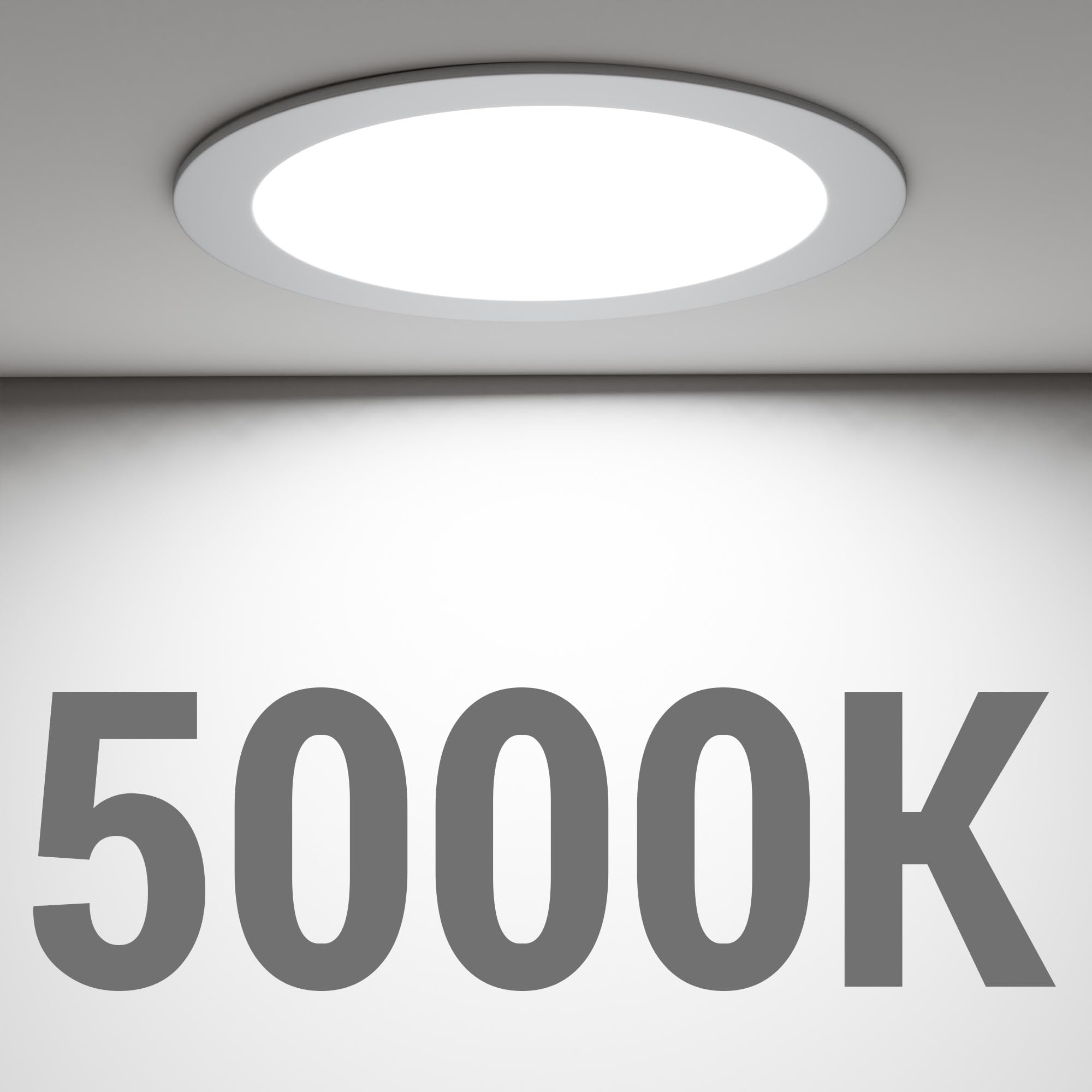 Ensenior 6-pack 4-inch LED recessed light ETL and FCC certified with long life