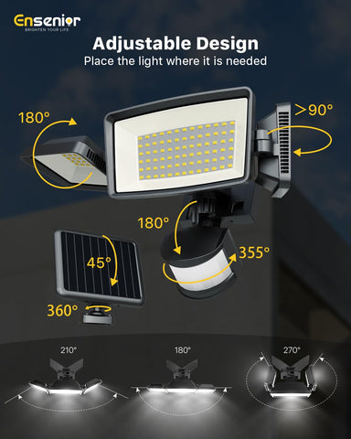 Ensenior 75ft sensing distance detects movement early for added security.