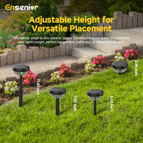 Ensenior patio lights create ambient illumination for outdoor gatherings.