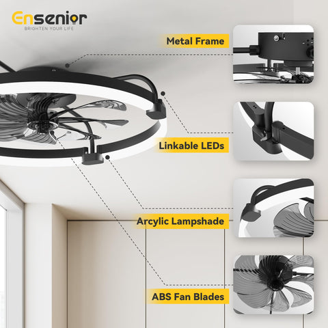Ensenior black finish matches modern bedroom decor