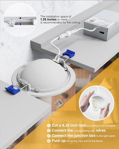 Ensenior easy-install no cans, quick upgrade of recessed lighting.