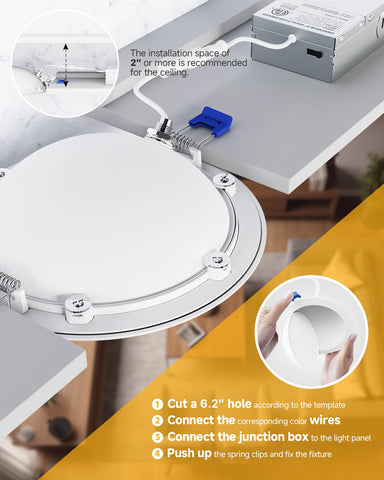 Ensenior ETL FCC certified downlight for safe, reliable operation.