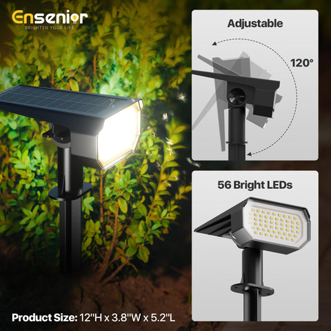 Ensenior ground stake installation enables quick, tool-free setup.