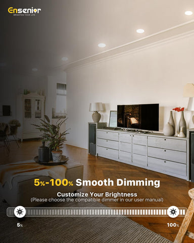 Ensenior IC-damp-rated light option preserves performance in damp spaces.