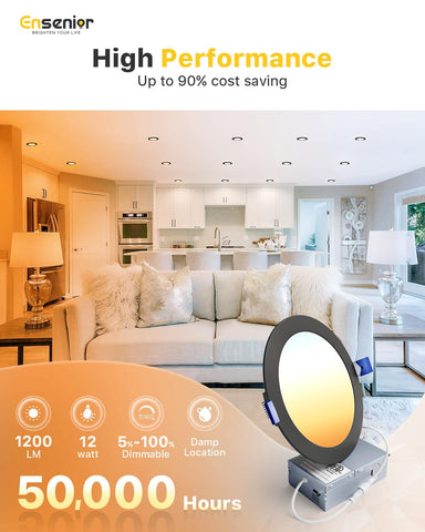 IC-rated and damp-rated ceiling light with safe, reliable performance