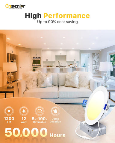 IC-rated safety from Ensenior ensures thermal protection for reliable ceiling lighting.