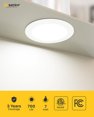 Ensenior LED can light dimmable range shows seamless brightness control for any room.