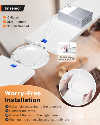 Ensenior IC-rated, damp-location approved for safe use
