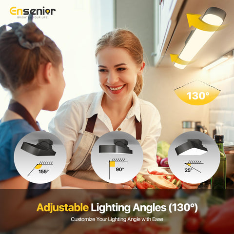 Ensenior versatile light for cabinets, under-counter, desk, or mirror applications.