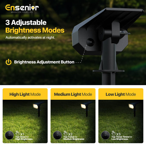 Ensenior outdoor IP65 waterproof spotlight withstands rain and harsh conditions.