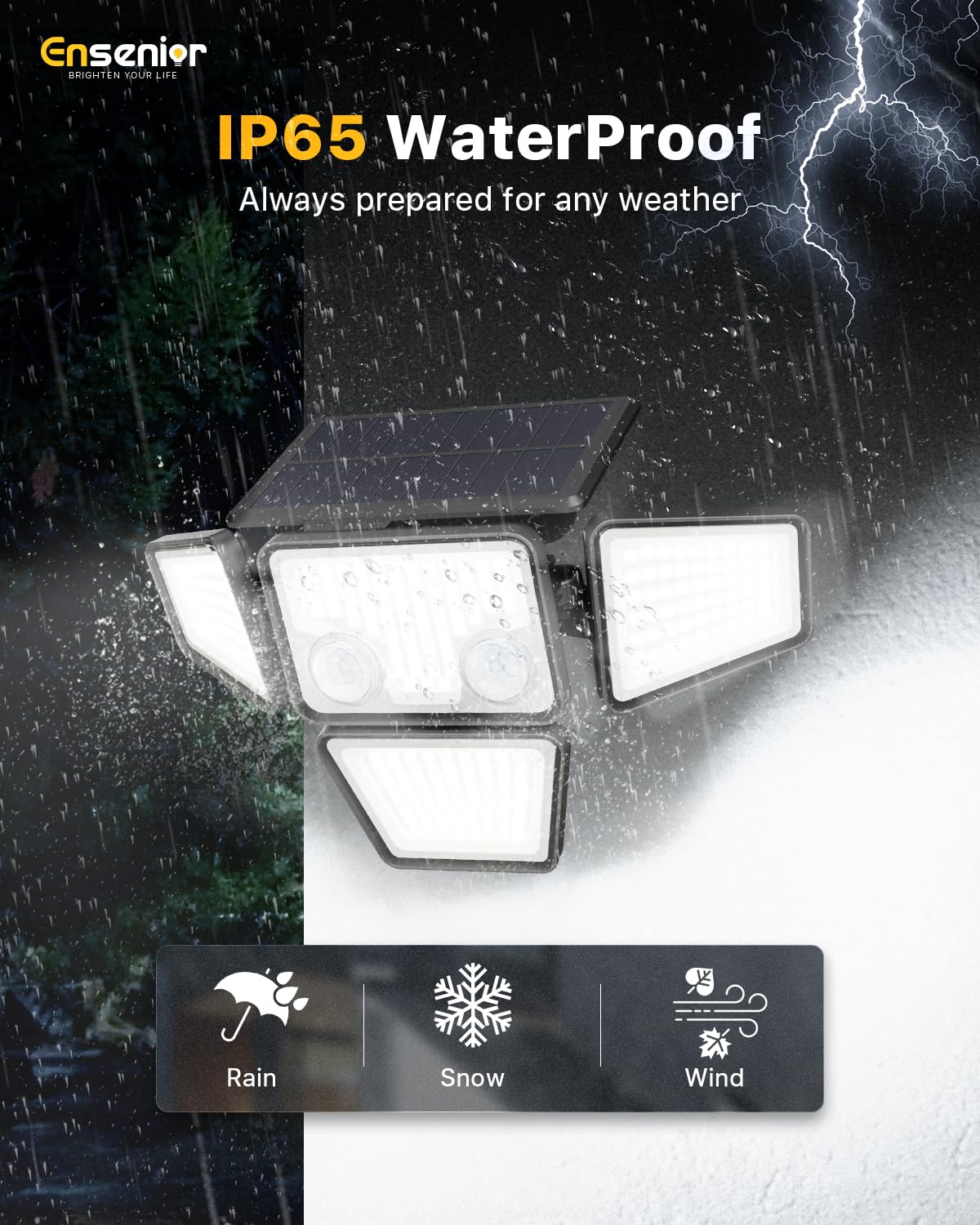 Ensenior lights at night delivering strong illumination