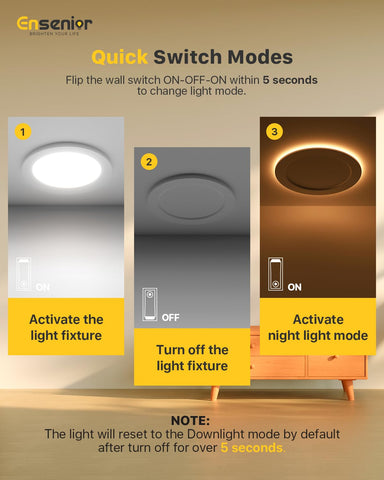 Ensenior synchronization reset function for quick mode alignment.