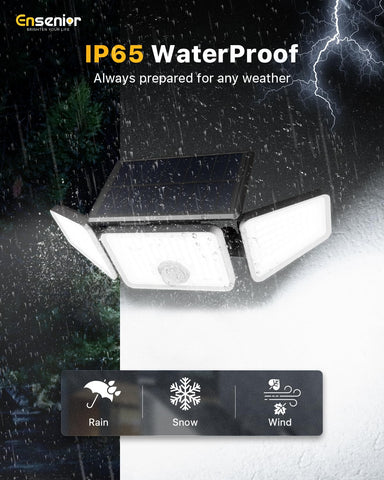 Ensenior upgraded solar panel and 1800mAh battery for efficient charging