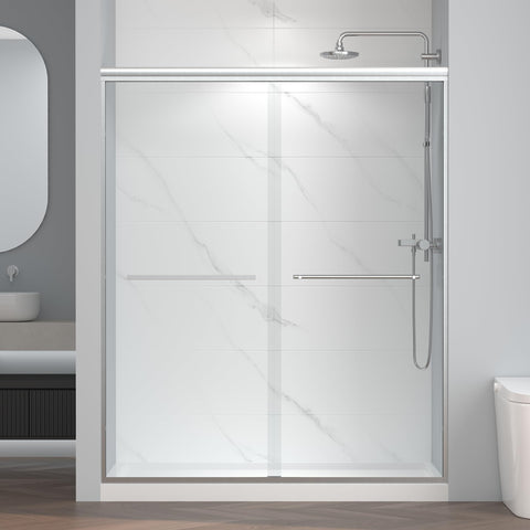ENSO SENKA 56-60 shower door panel adjustable width for tight spaces.