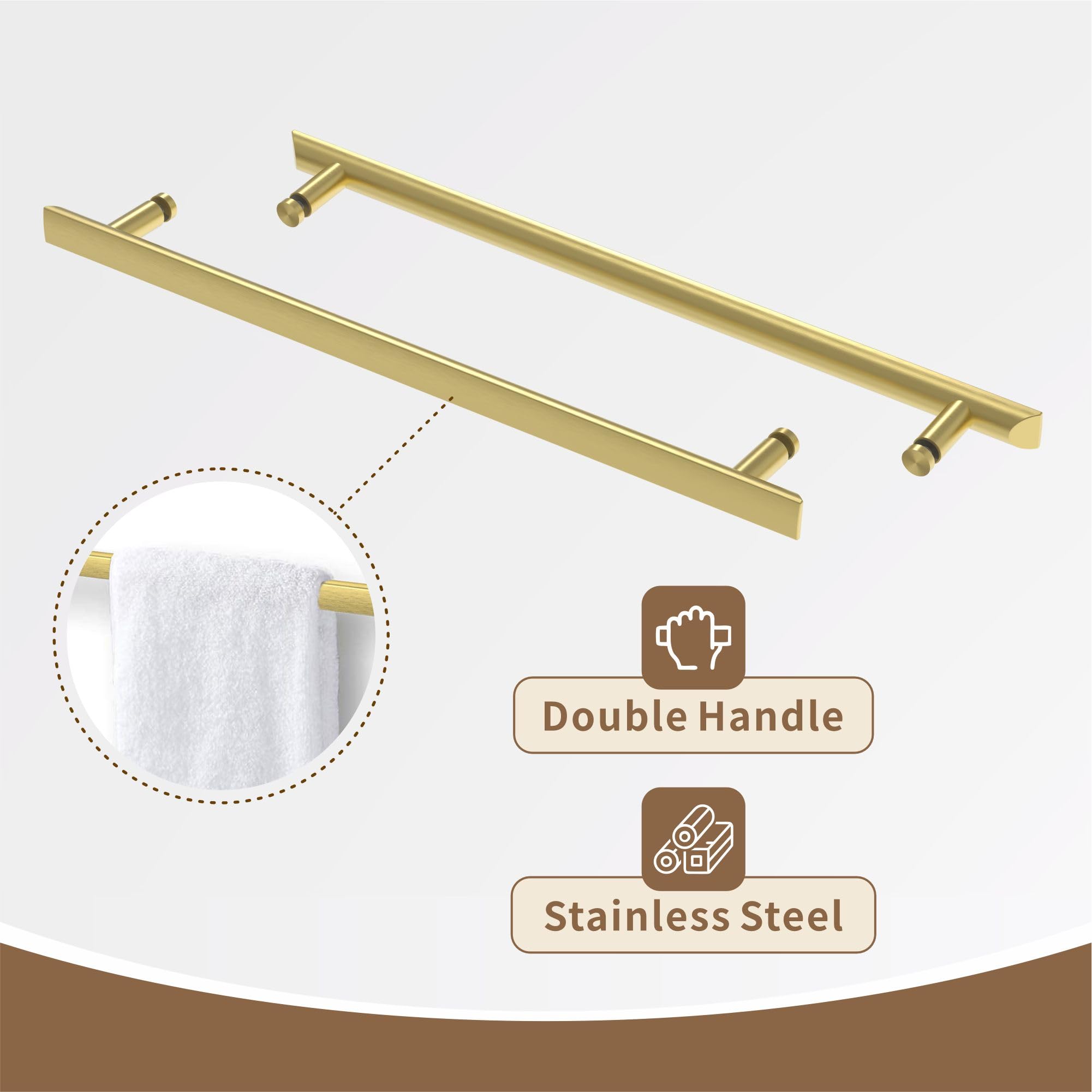 ENSO SENKA adjustable-width 56-60inches fits diverse alcove sizes