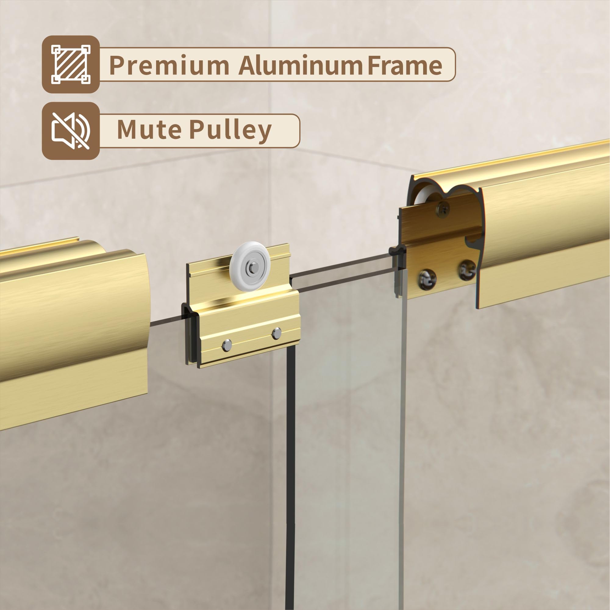 ENSO SENKA brushed gold hardware detail showcases premium finishing