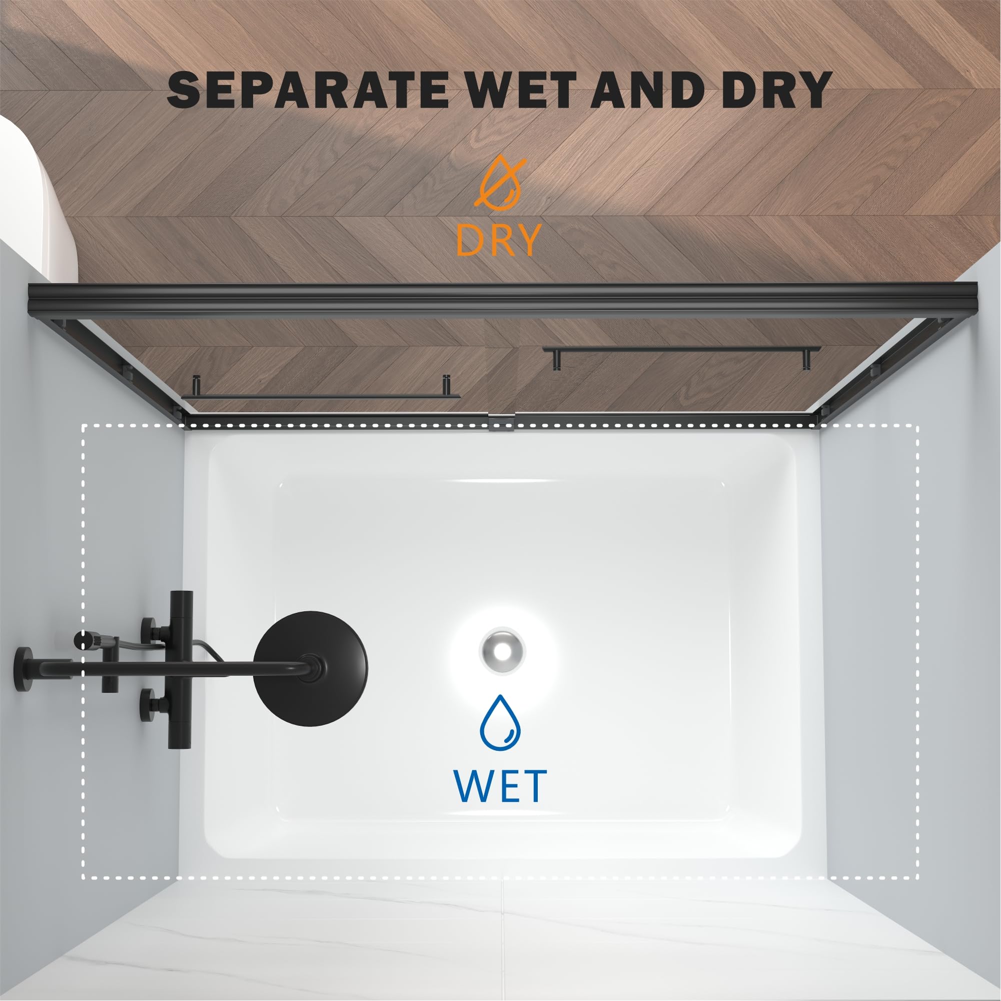 ENSO SENKA easy-clean coating on glass supports quick daily cleaning.