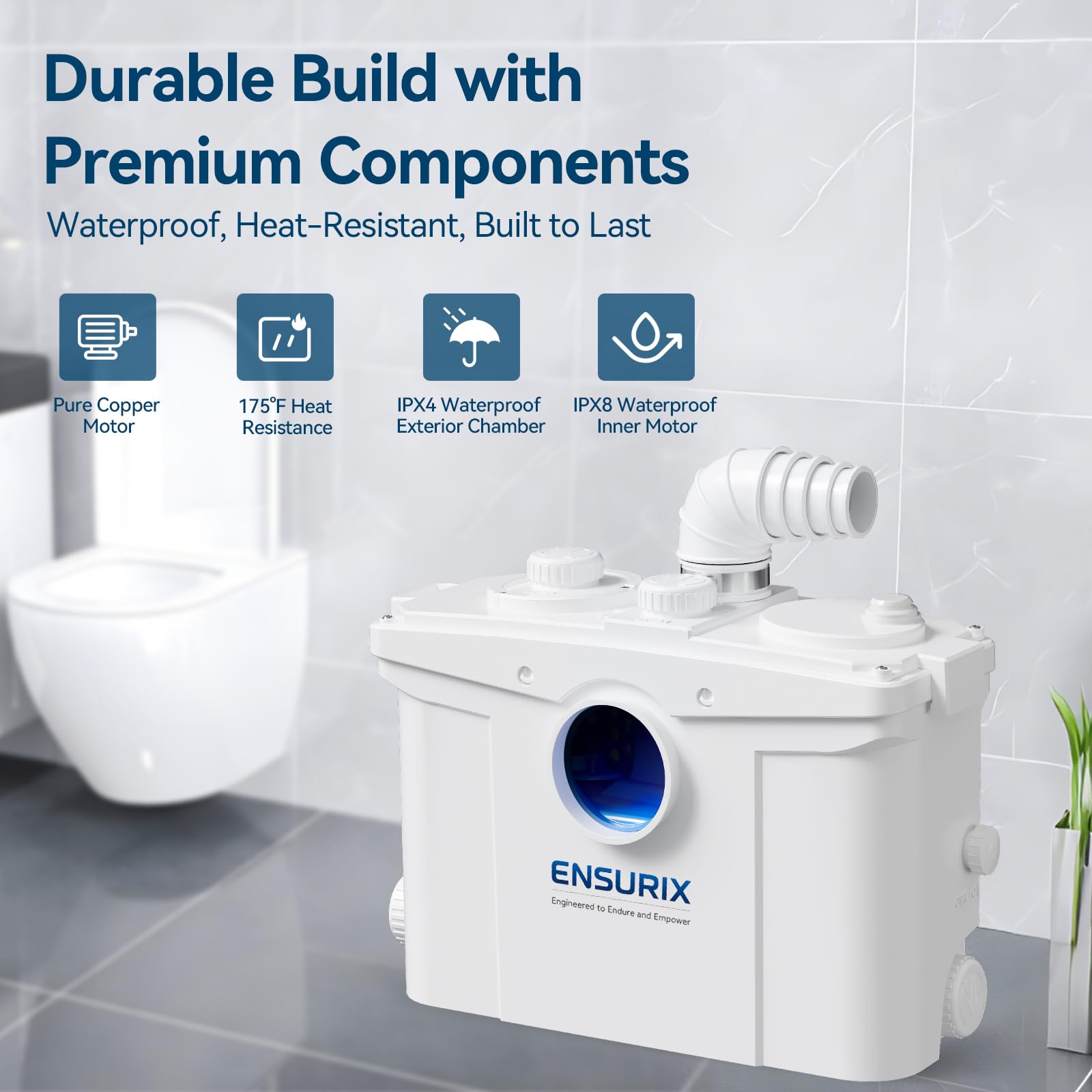 Ensurix basement installation-ready design supports laundry and baths