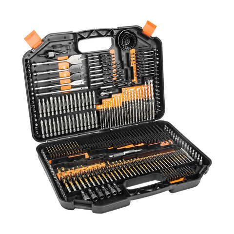 EnerTwist drill bits set in carry case for easy transport and organization
